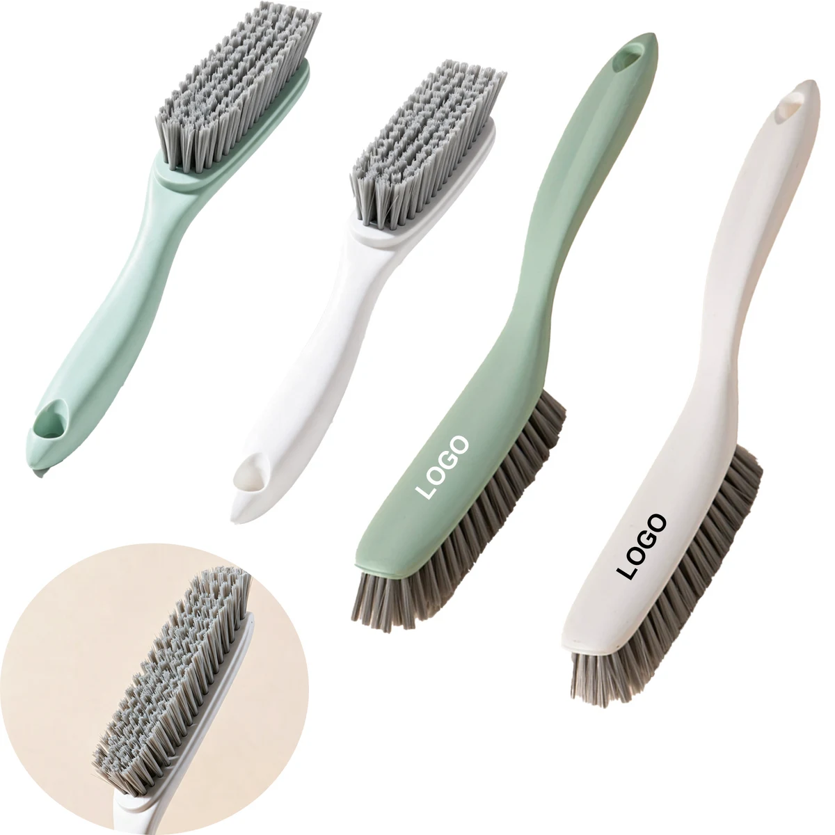 Long Handle Curved Soft Bristle Brush For Clothes And Shoes 1