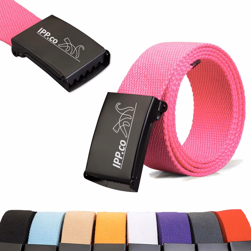 Fashion Nylon Youth Sports Belt - Metal Buckle