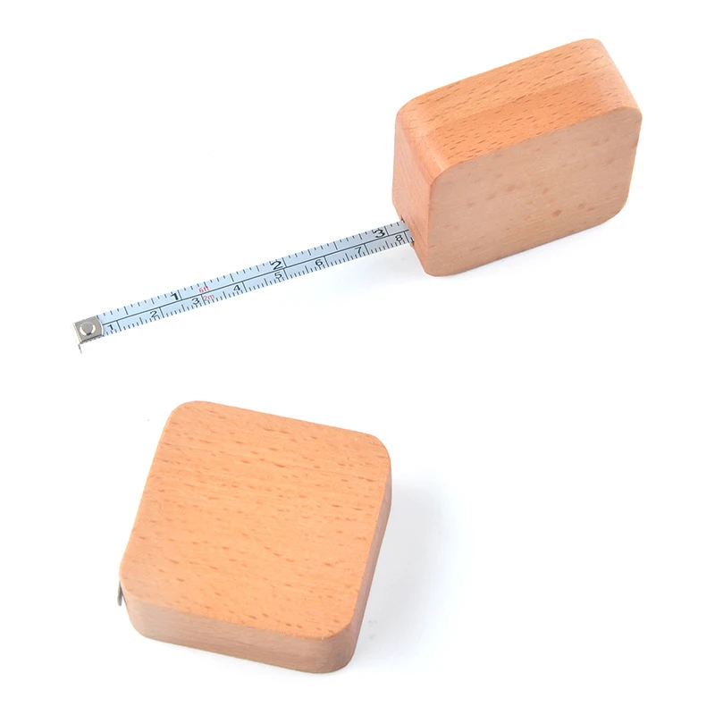 2m/6ft Woodiness Case Multi-Function Tape Measure Key Chain 1