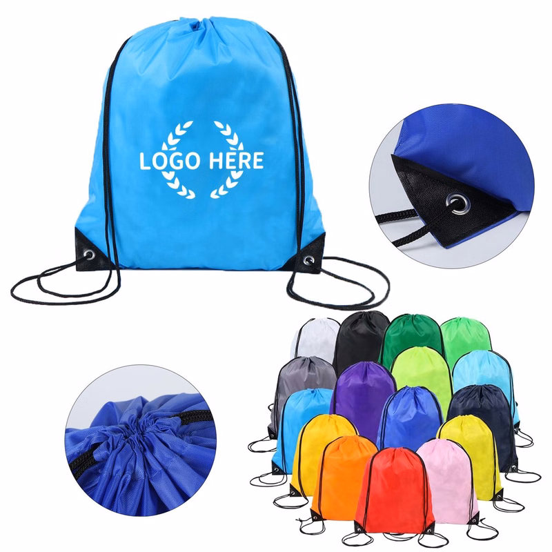 Lightweight Athletic Polyester Cinch Bag