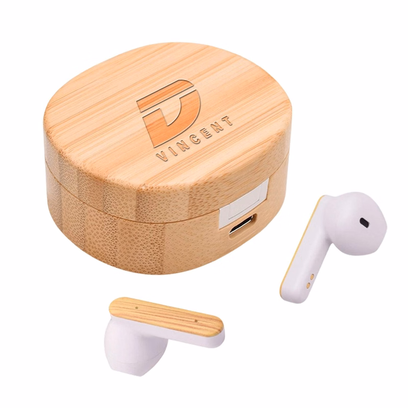 Bamboo Bluetooth Wireless Earbuds