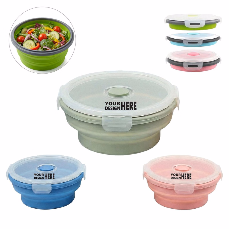 Foldable Silicone Food Container Bowl