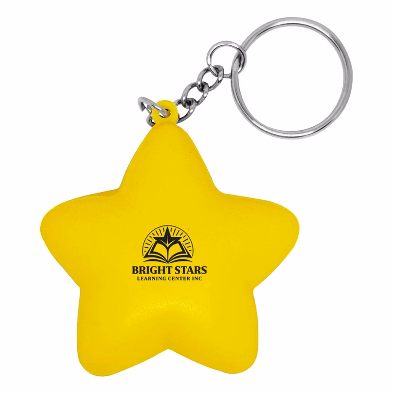 Star Stress Reliever Keychain