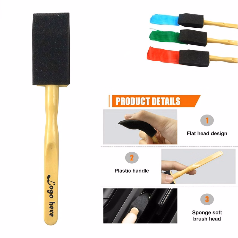 Dual-Purpose Mini Sponge Duster for Car Vents and Painting
