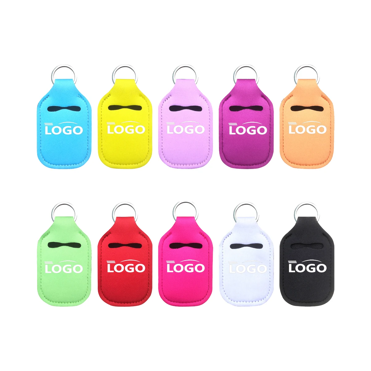 1 OZ Travel Hand Sanitizer Bottle Keychain 1