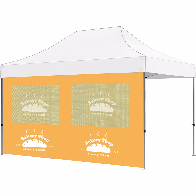 15ft Full Tent Wall Only - 1 Side Imprint w/Double Polyester Window