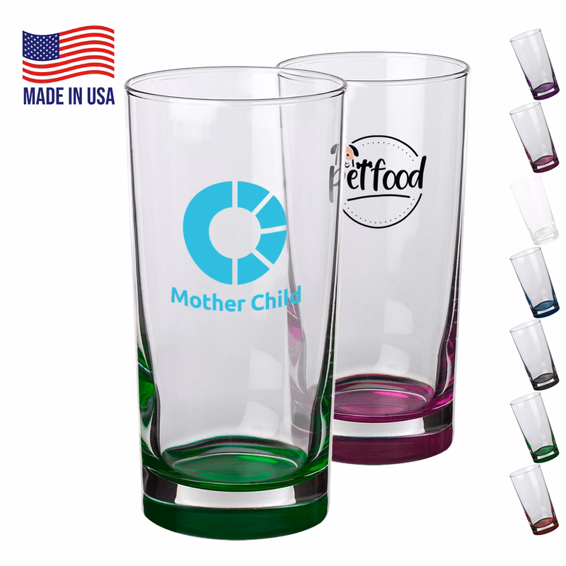 12.5 oz. USA Made Libbey Tall Custom Imprinted Glass
