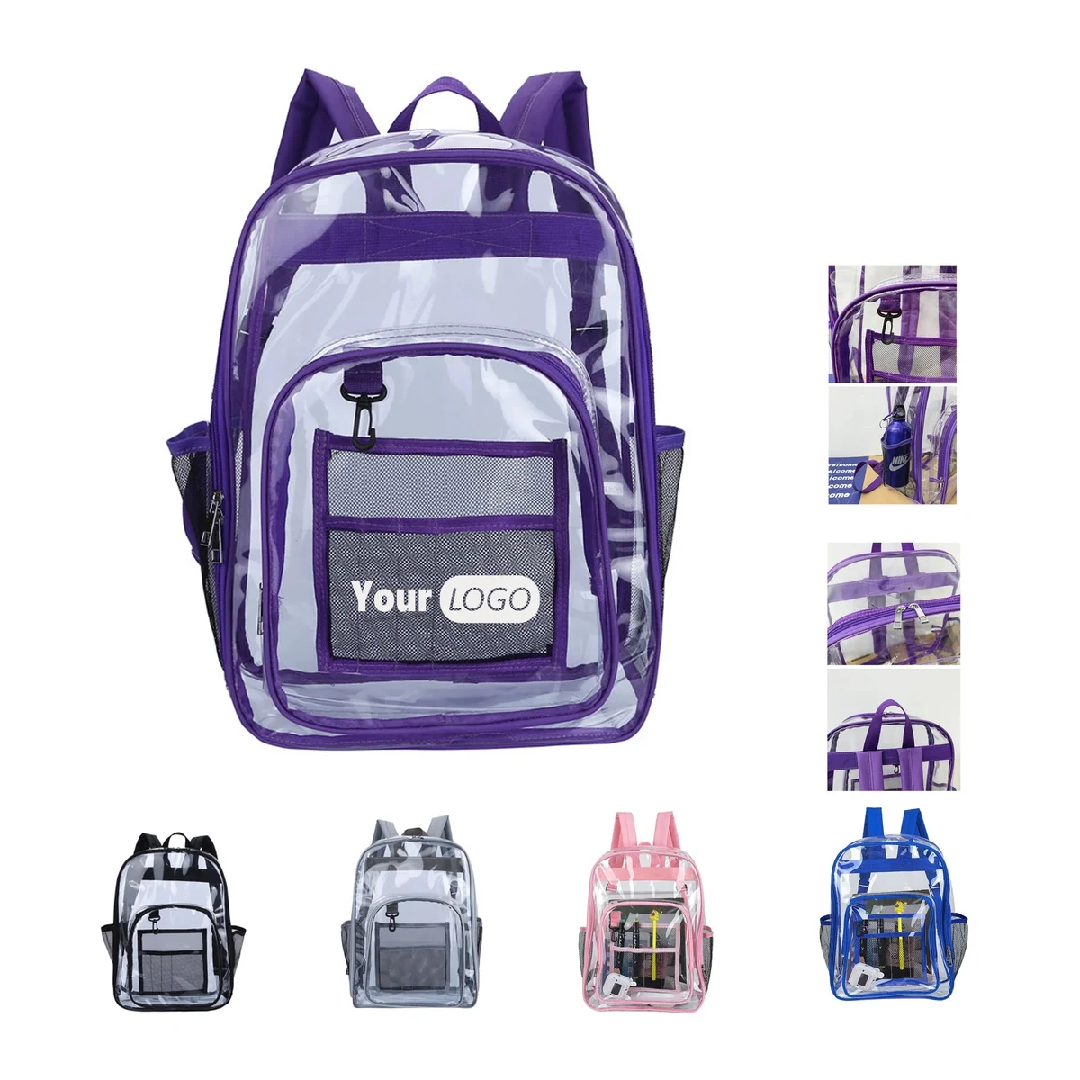 Heavy Duty PVC Clear Backpack 1
