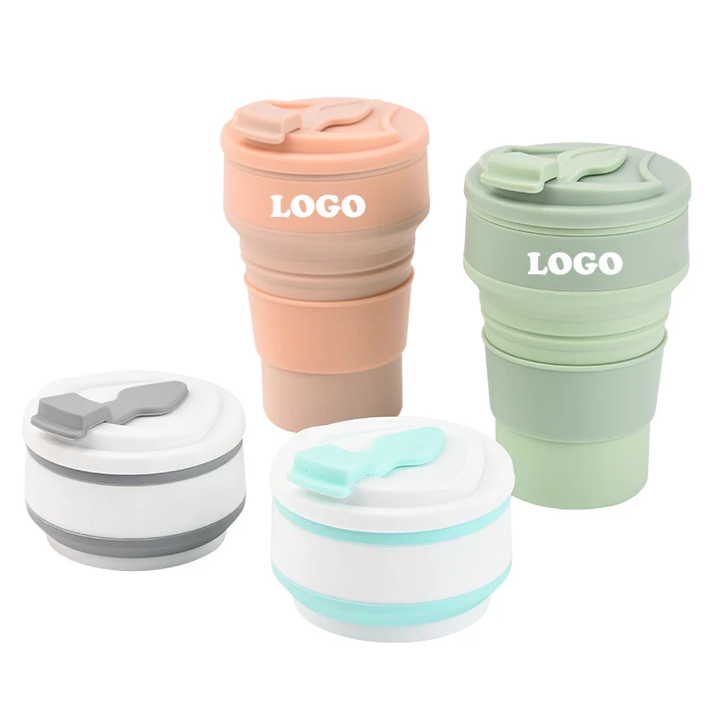 500ML Silicone Collapsible Cup Foldable Mug Portable Camping Cup 1