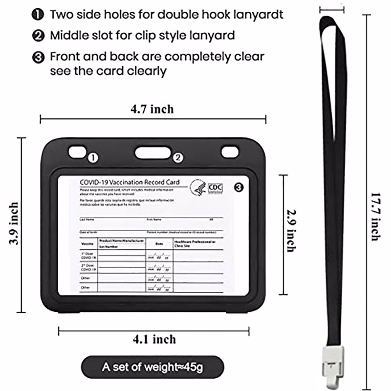 Vaccine Card Protector Holder