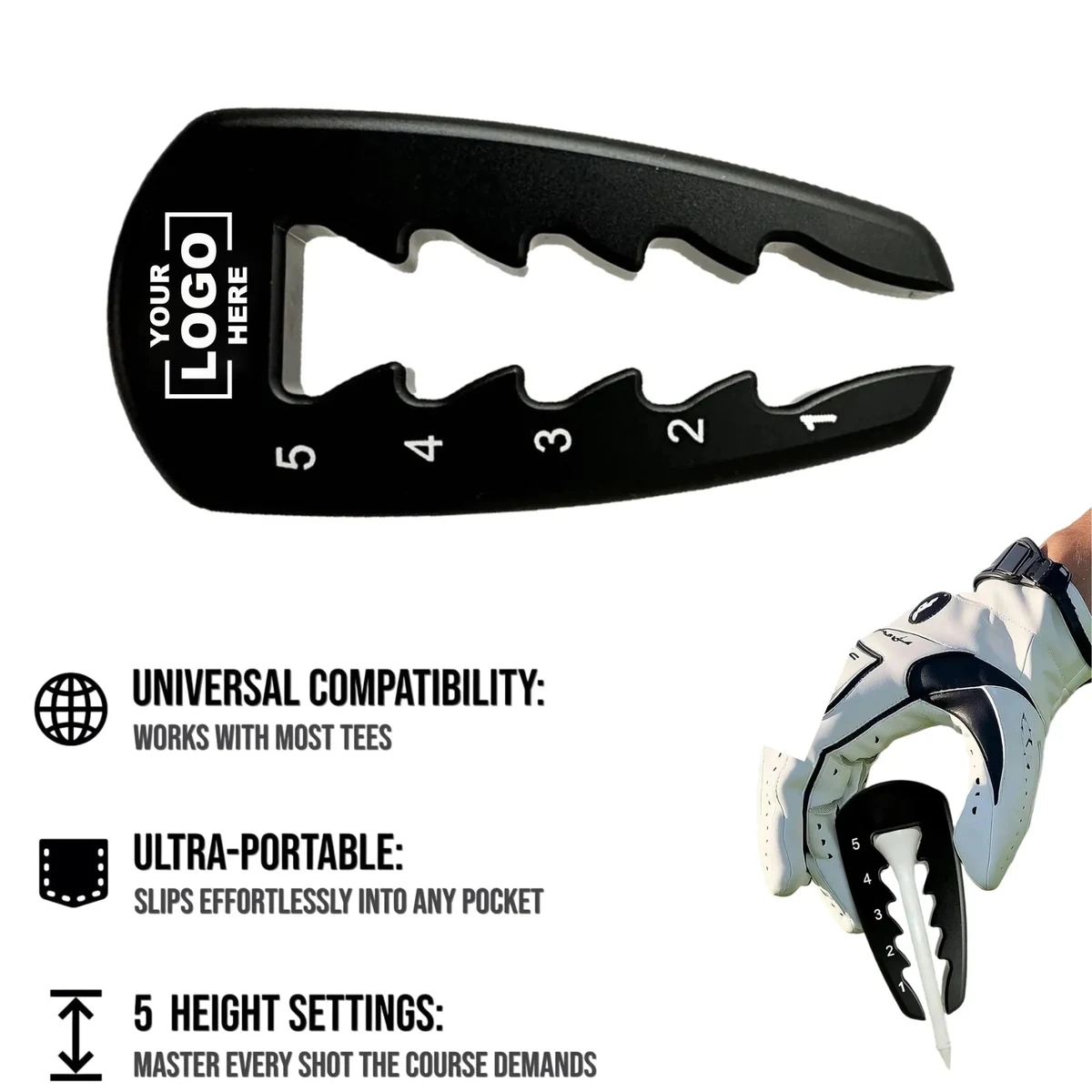 Precision Pro Adjustable Golf Tee Height Tool 1