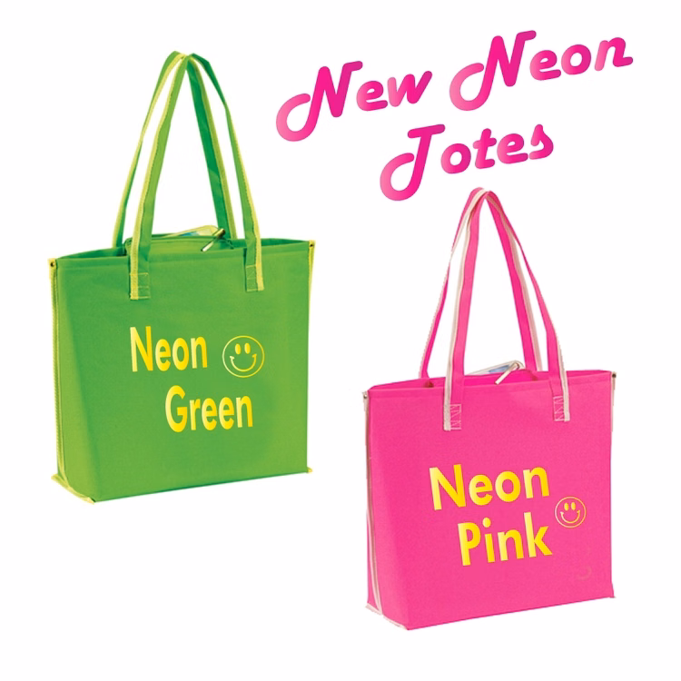 Neon Lambent Shopping Tote Bag