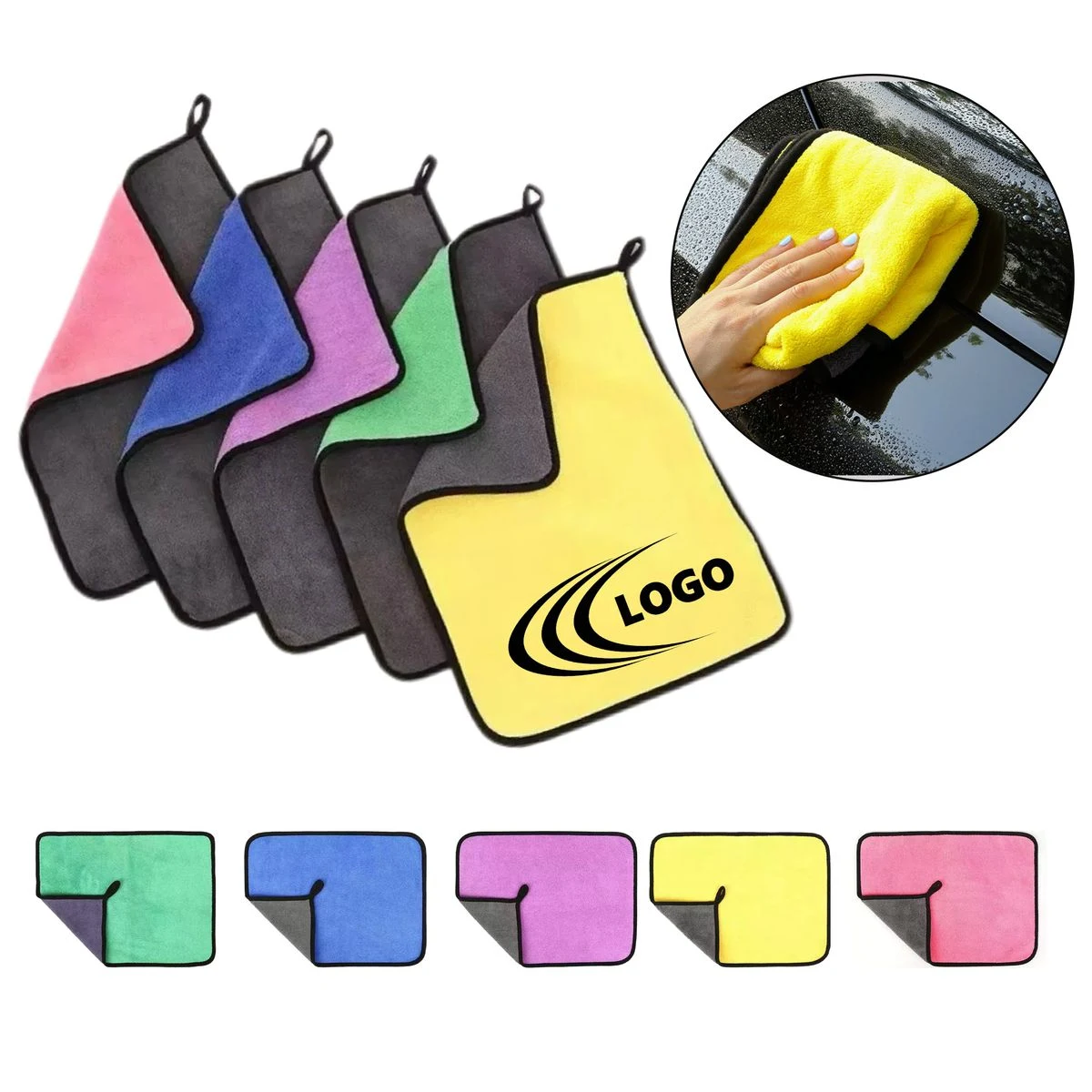 11.8"X15.7" Car Cleaning Towels 1