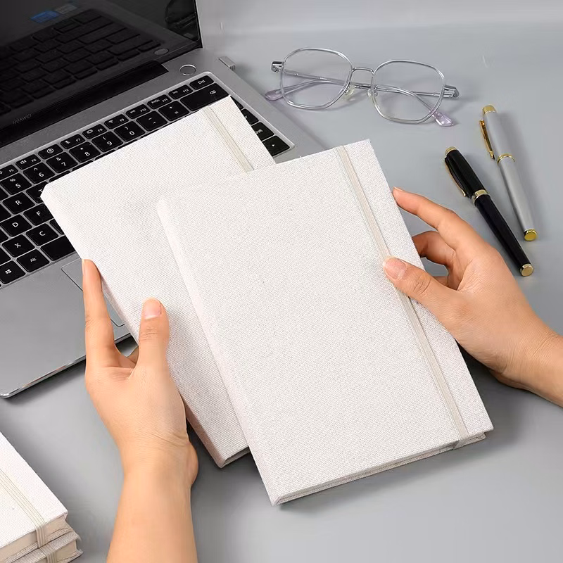 Linen Look Cover Notebook