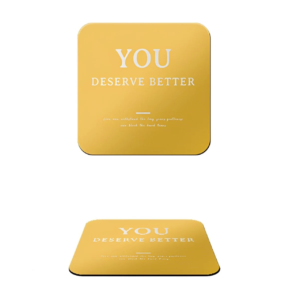 Gold Stainless Steel with EVA Base Coaster 1