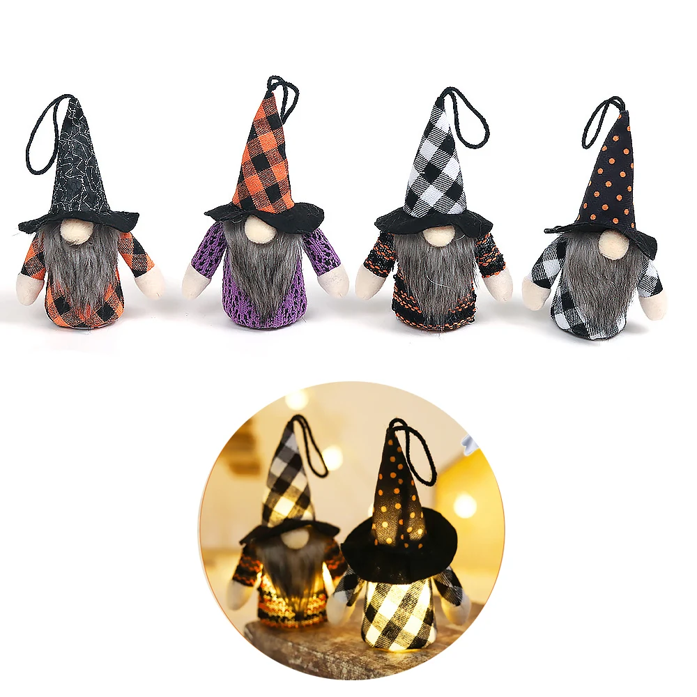 Halloween LED Luminous Woodsman Doll Pendant 1
