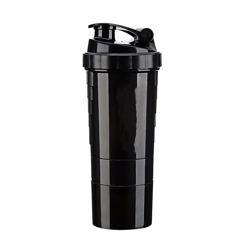 Three layers creative protein powder shaker cup