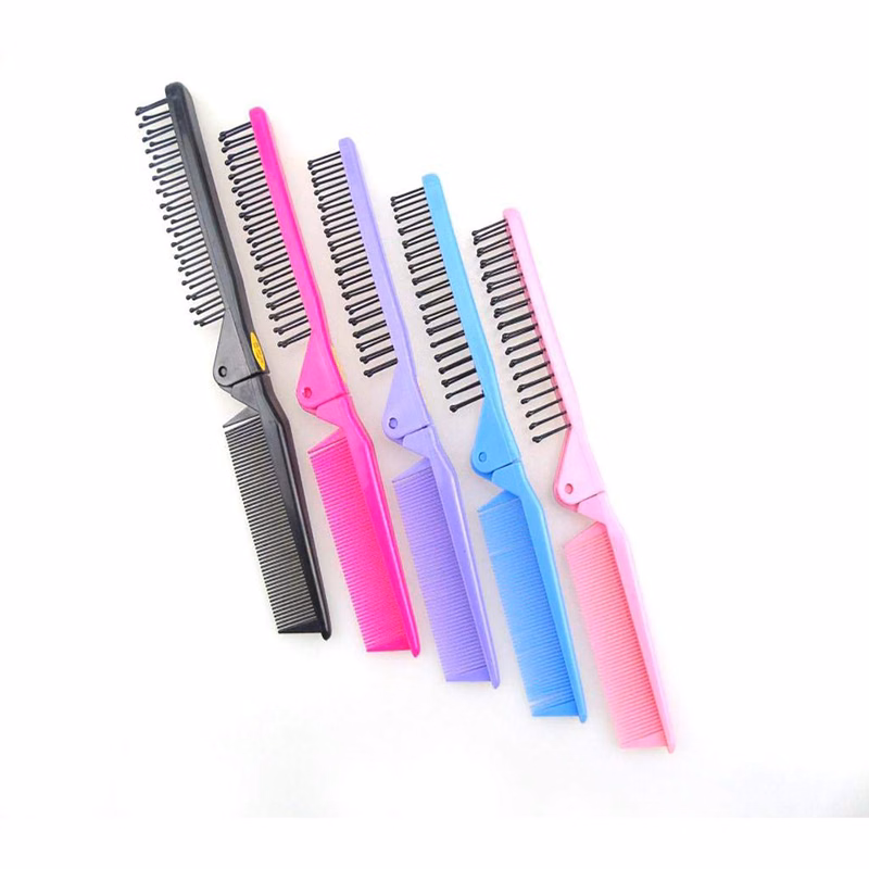 Folding Hair Brush And Comb Set