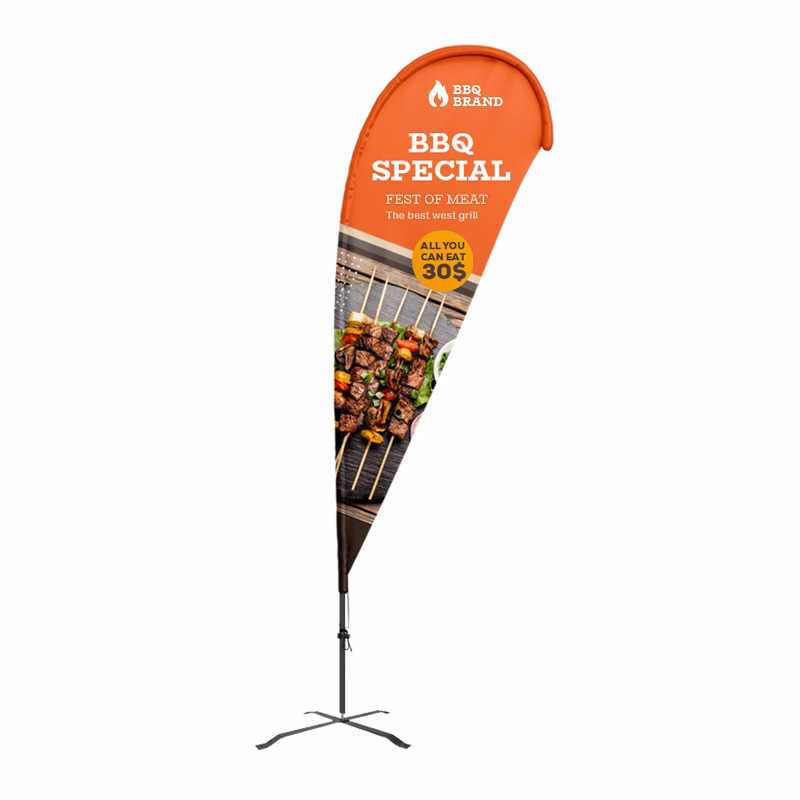 Flex Blade® G7 Teardrop Banner Kit, Double-Sided - 9' Outdoor Flag