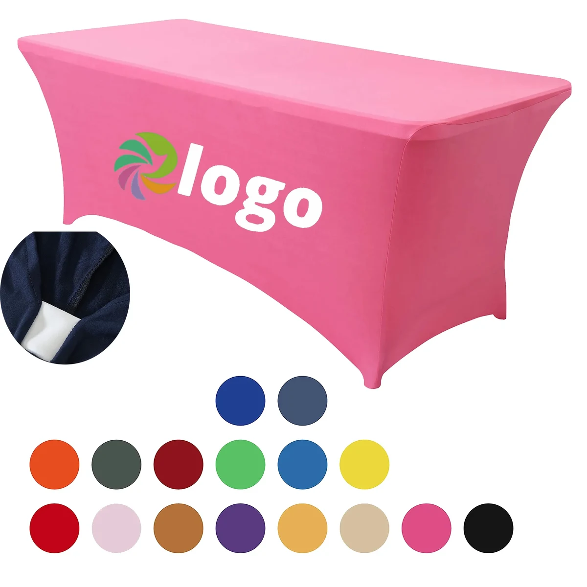 6' Full Color Dye Sublimation Stretch Table Cover MOQ 1 Piec 1