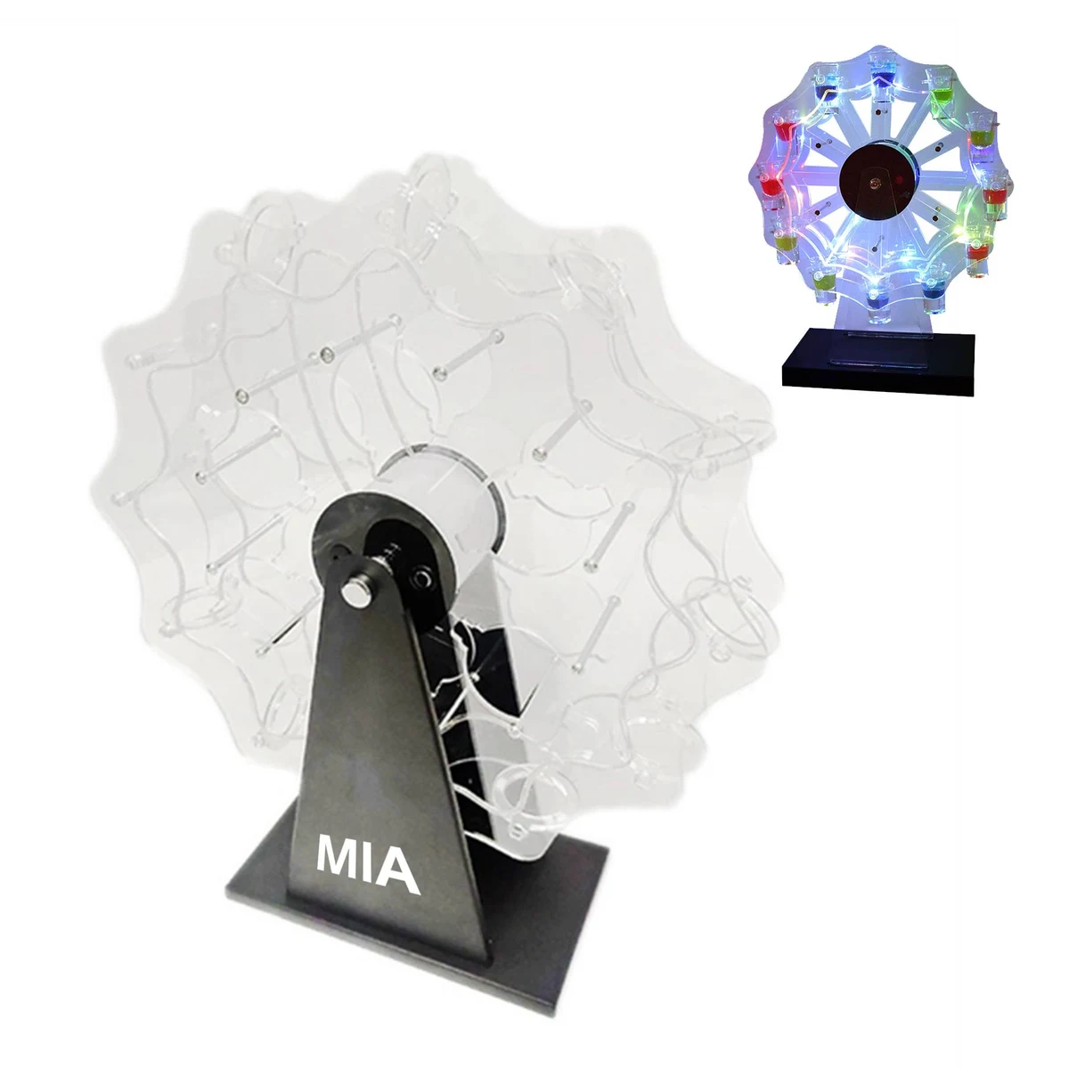 Acrylic LED Ferris Wheel Cup Holder Glow Contains Glass 1