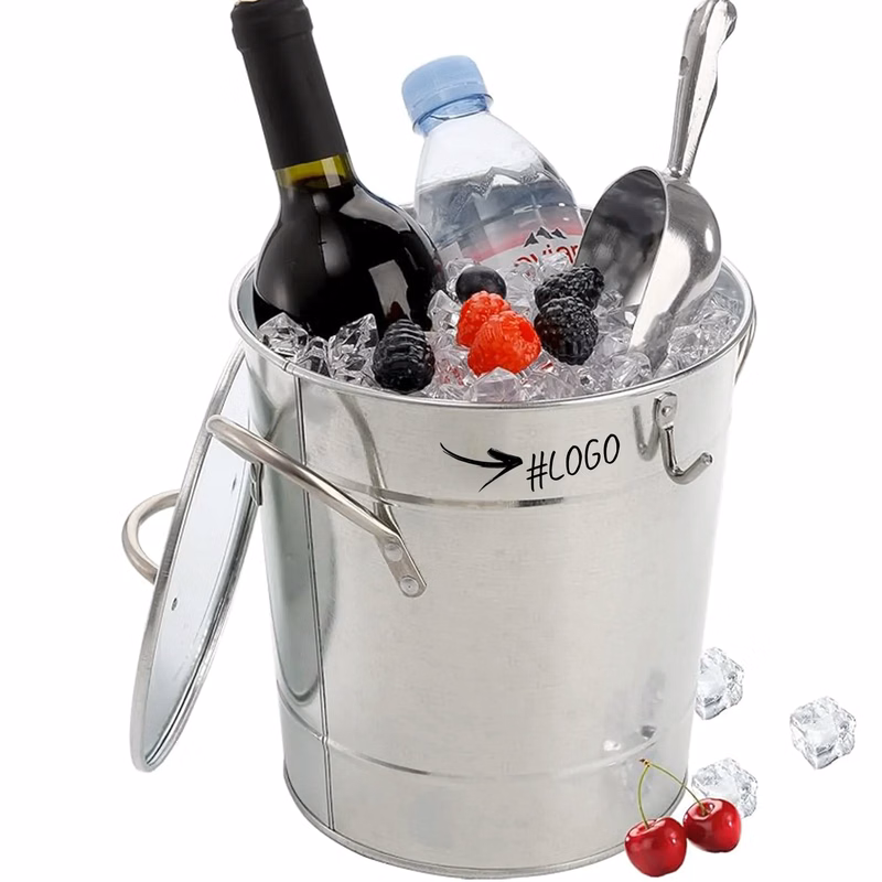 Ice Bucket with Spoon Lid, for Parties LOGO Customization