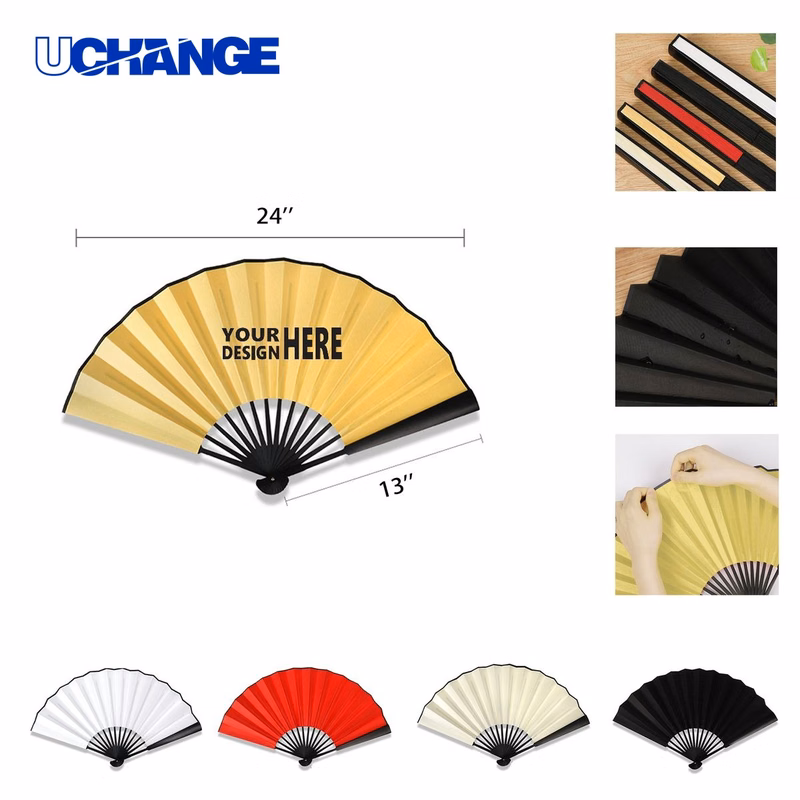 13" Bamboo Folding Hand Fan