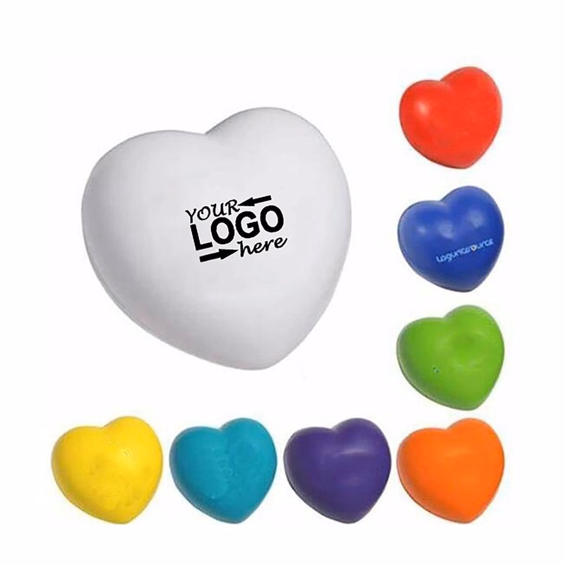 Heart-Shaped PU Stress Relief Ball