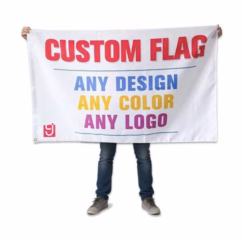 Full Color Vibrant Full-Color Custom 3X5 Ft Flag MOQ 1 PCS