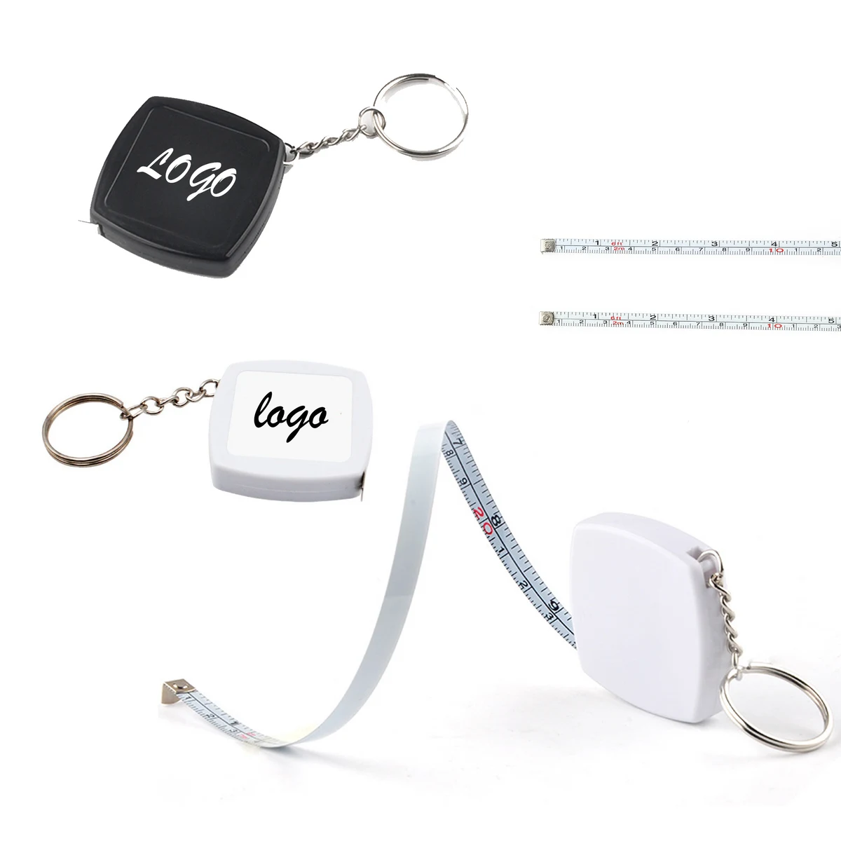 Square Measuring Tape Keychain 1