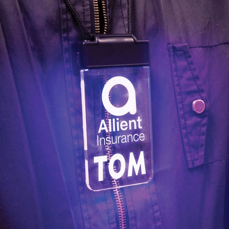Deluxe Lighted Badge™ - 2 Imprint Locations