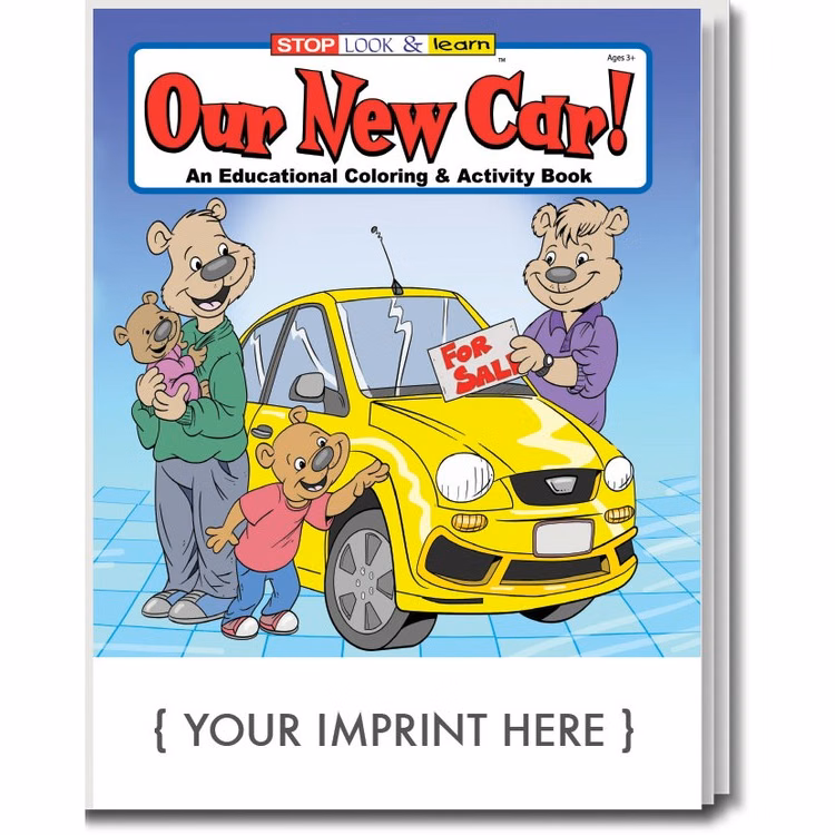 COLORING BOOK - Our New Car! Coloring & Activity Book