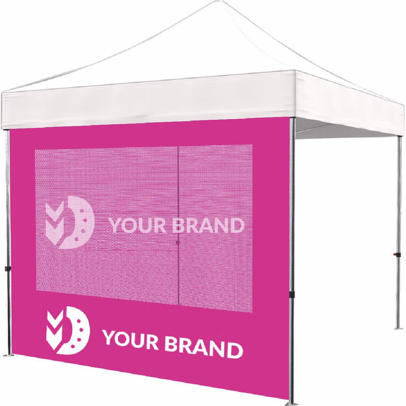 10ft Full Tent Wall Only - 1 Side Imprint w/Single Polyester Window