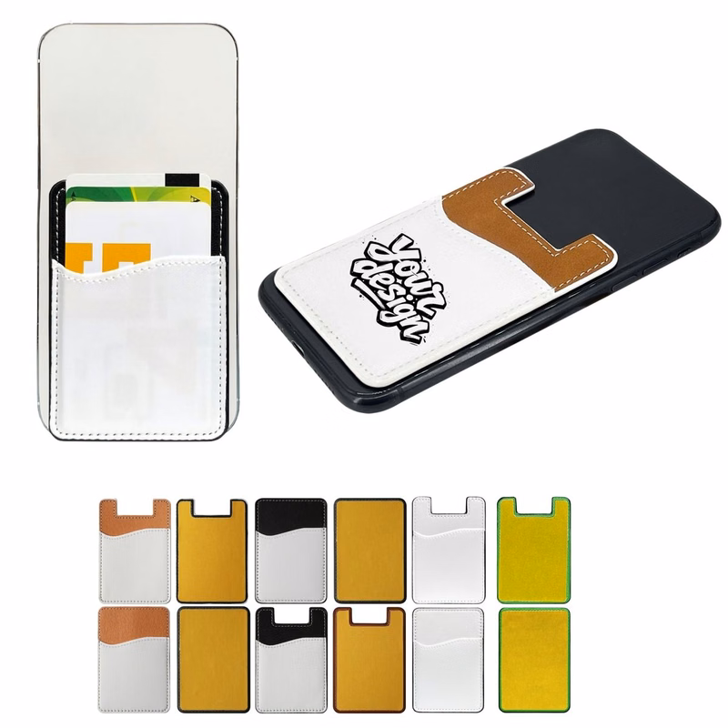 Adhesive PU Phone Back Card Holder