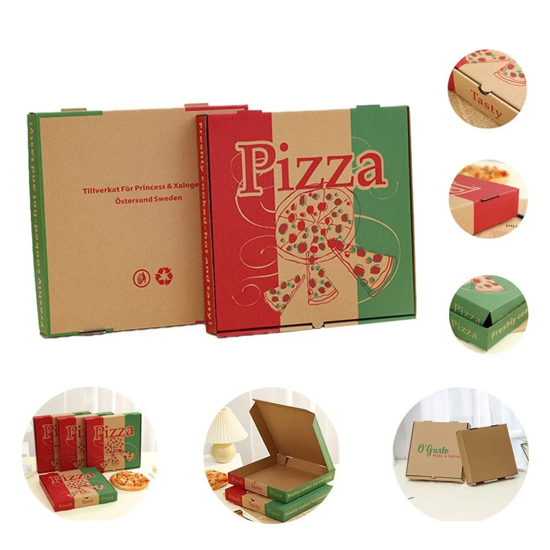Custom Full Color Pizza Food Packing Boxes 1