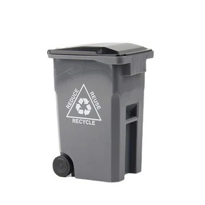 Office Mini Curbside Trash Recycle Can 1