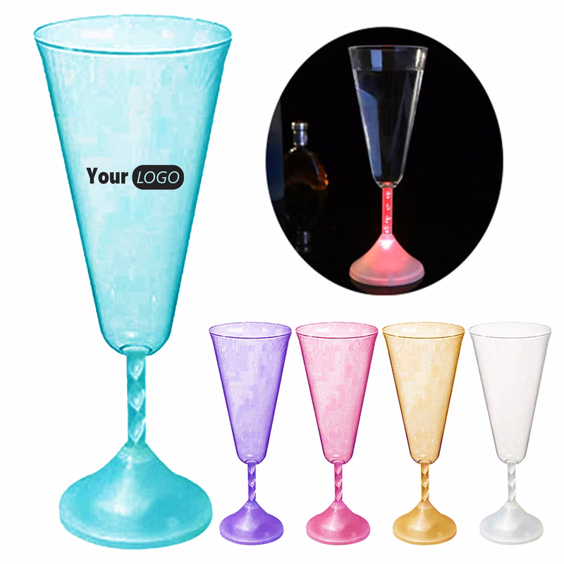 Abs Led Light-Up Champagne Glass For Dazzling Celebrations