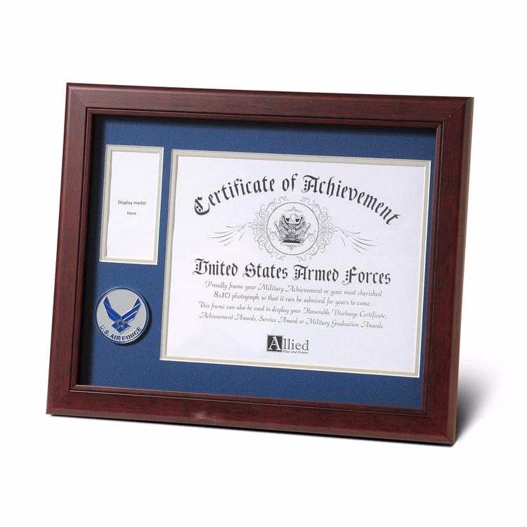 Aim High Air Force Medallion 8-Inch by 10-Inch Certificate and Medal Frame
