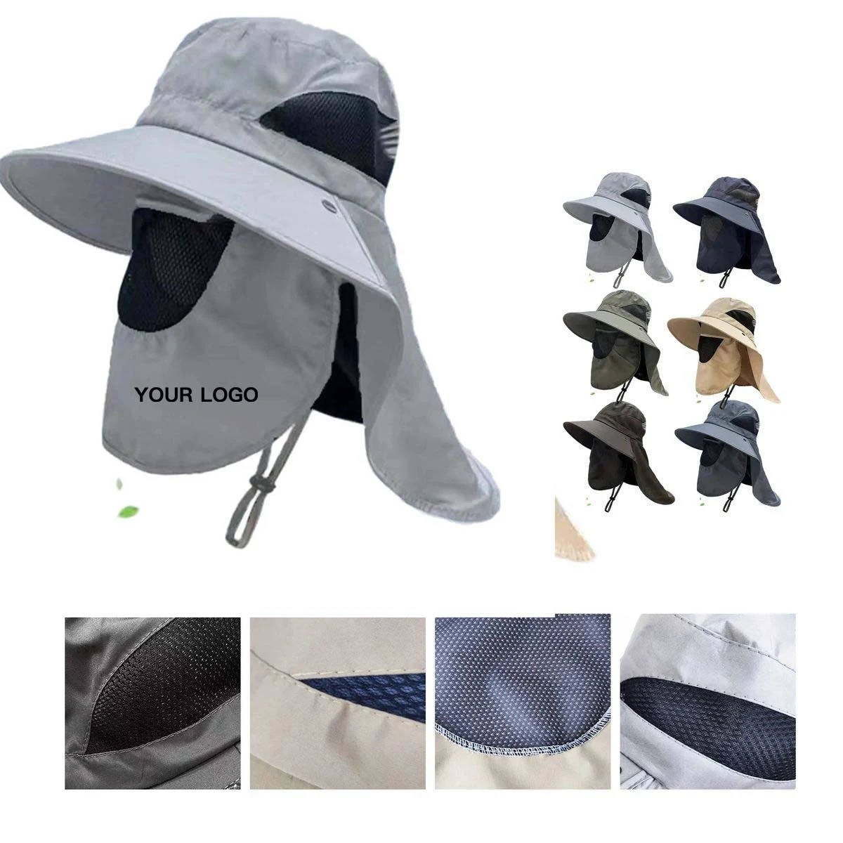 Travel Shawl Hat with Wide Brim Protection 1