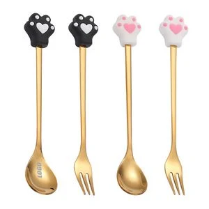 Paw Dessert Coffee Spoon Or Fork 1