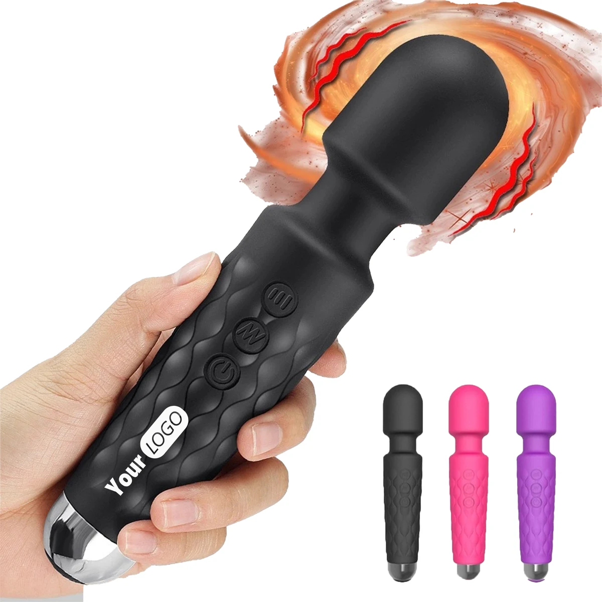 Silicone Rechargeable Vibrator Stimulation Toy 1