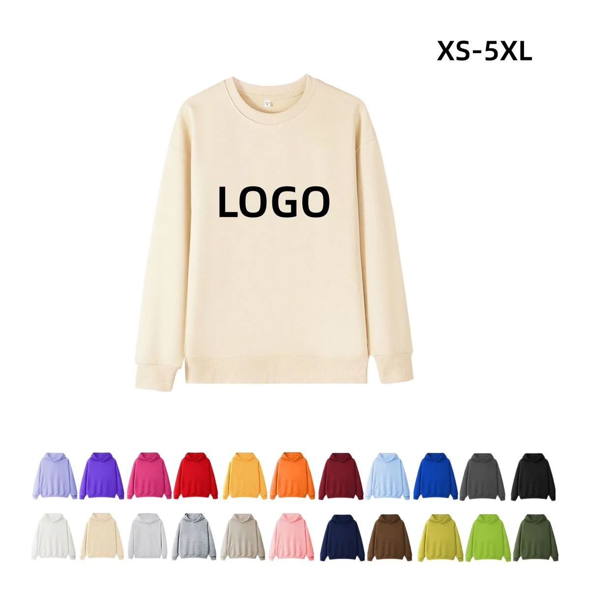 Cotton Blend Crewneck Sweatshirt Unisex, custom hoodie or sweatshirt with logo imprint 1