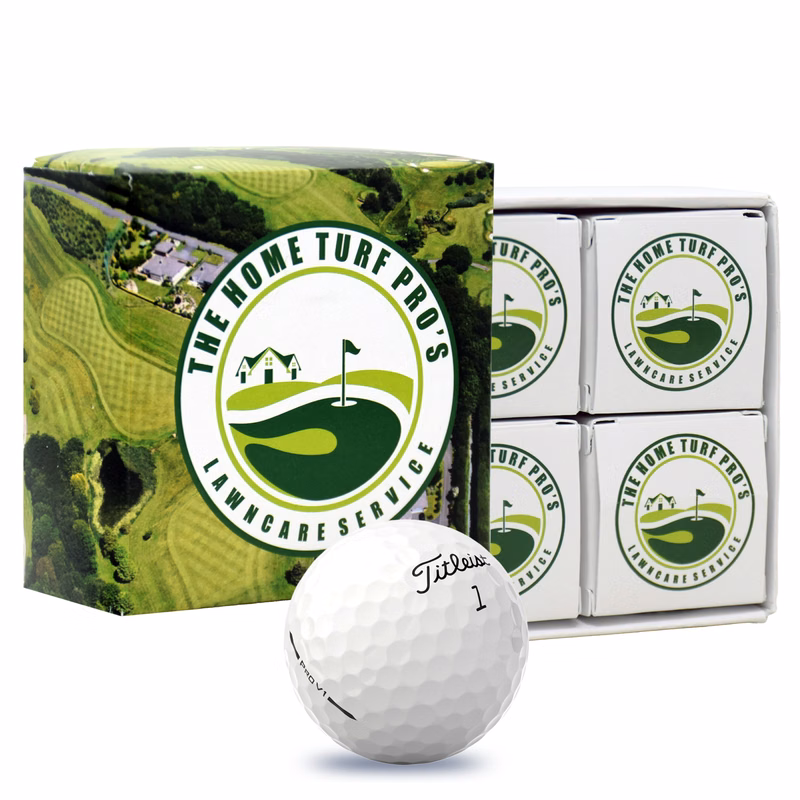 Titleist Pro V1 Golf Balls in Custom 4-Ball Box