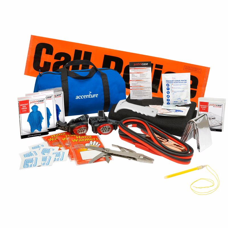 Family Travel Auto Safety Kit (17 pieces)