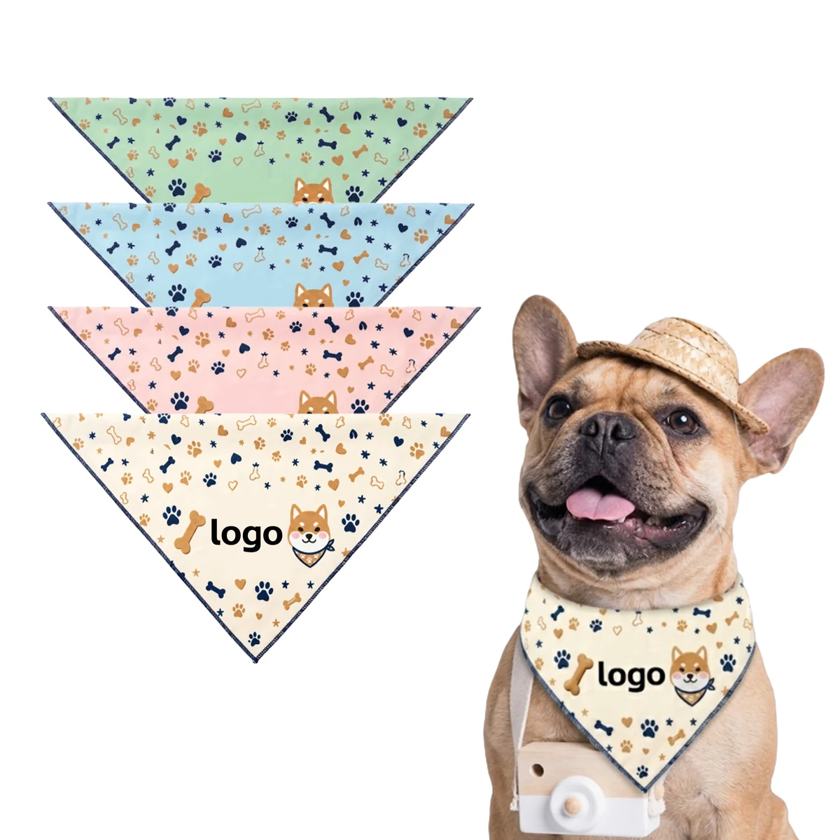 Pet Drool Triangle Towel Bandana 1