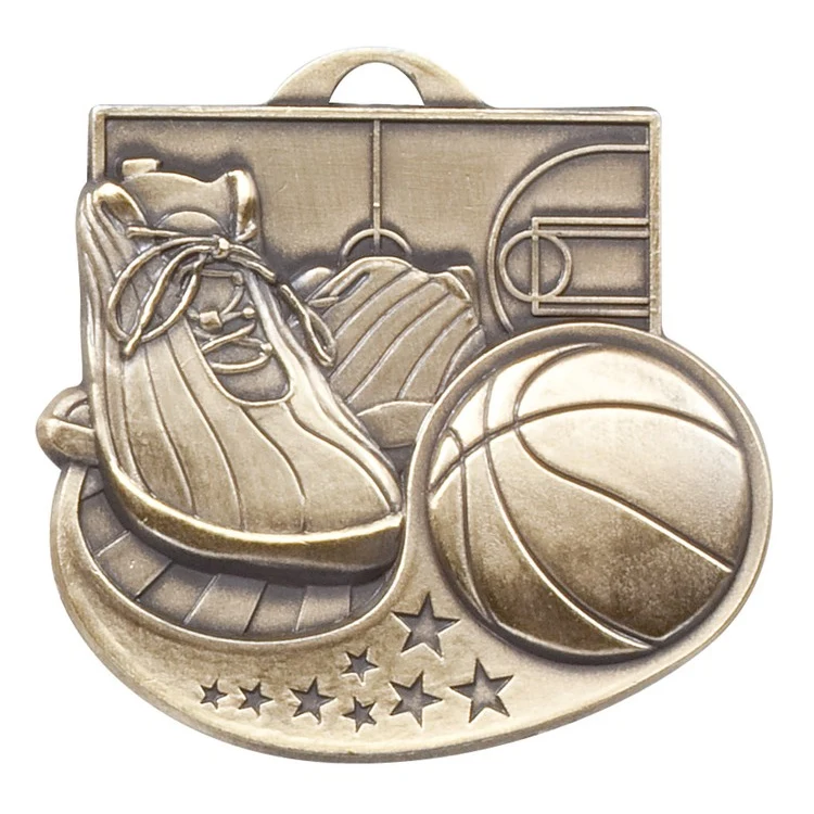 Basketball Star Blast Medal, 2" 1