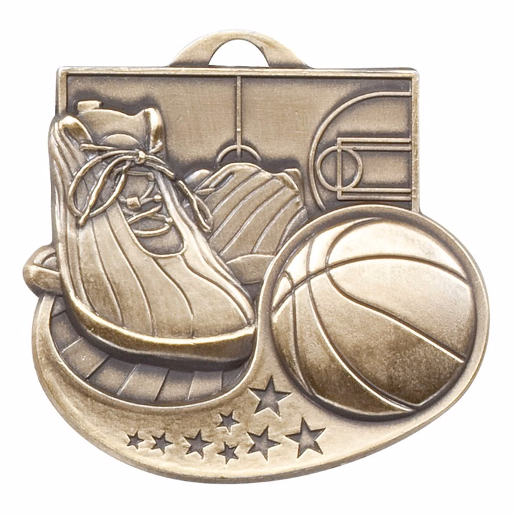 Basketball Star Blast Medal, 2"