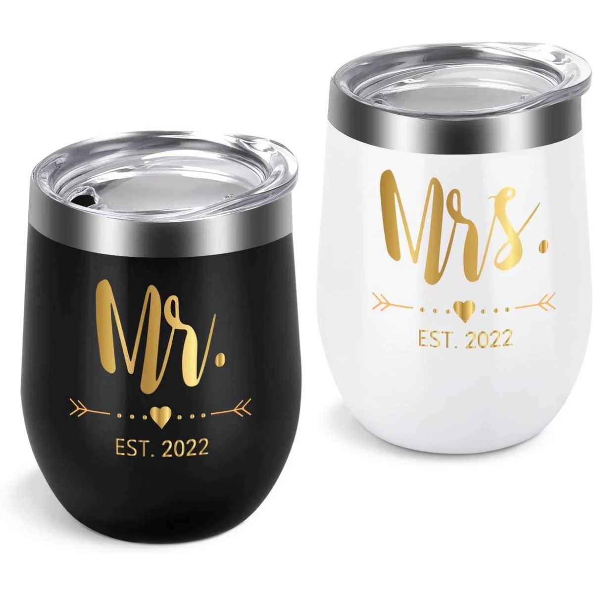 12 ounce Steel insulated wine/whisky tumbler with locking lid and straw 1