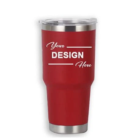 Drinkware: 30 OZ Tumbler (RED) with Lasered 1