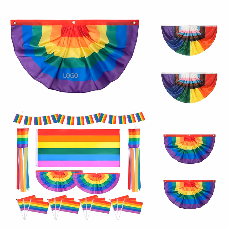 Rainbow Sector Shaped Banner